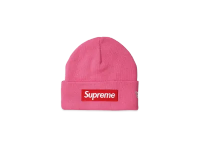 Supreme x NEW ERA Box Logo Beanie (25FW) "Magenta"