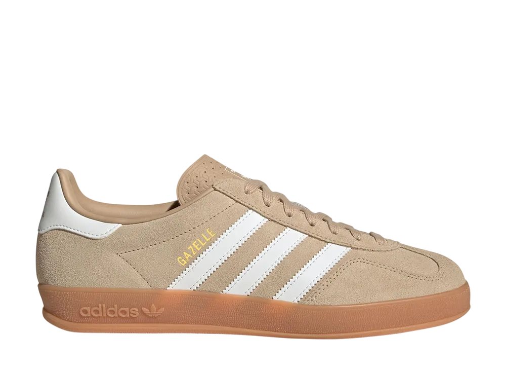 アディダス ガゼル インドア "マジックベージュ/コアホワイト/ガム"