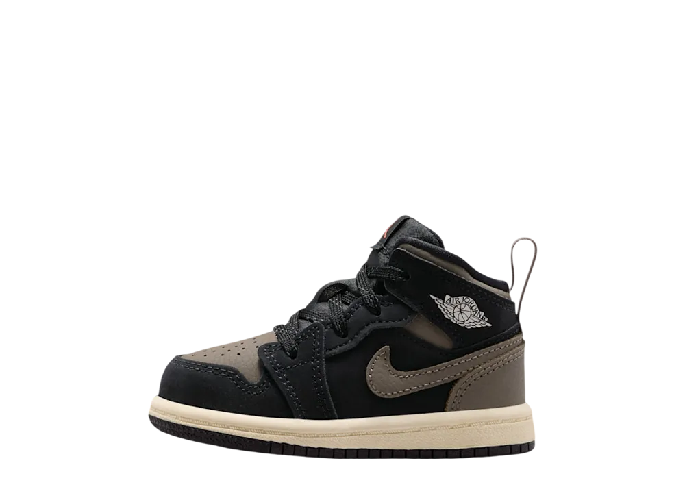 Nike TD Jordan 1 Mid SE "Black/Olive Grey"