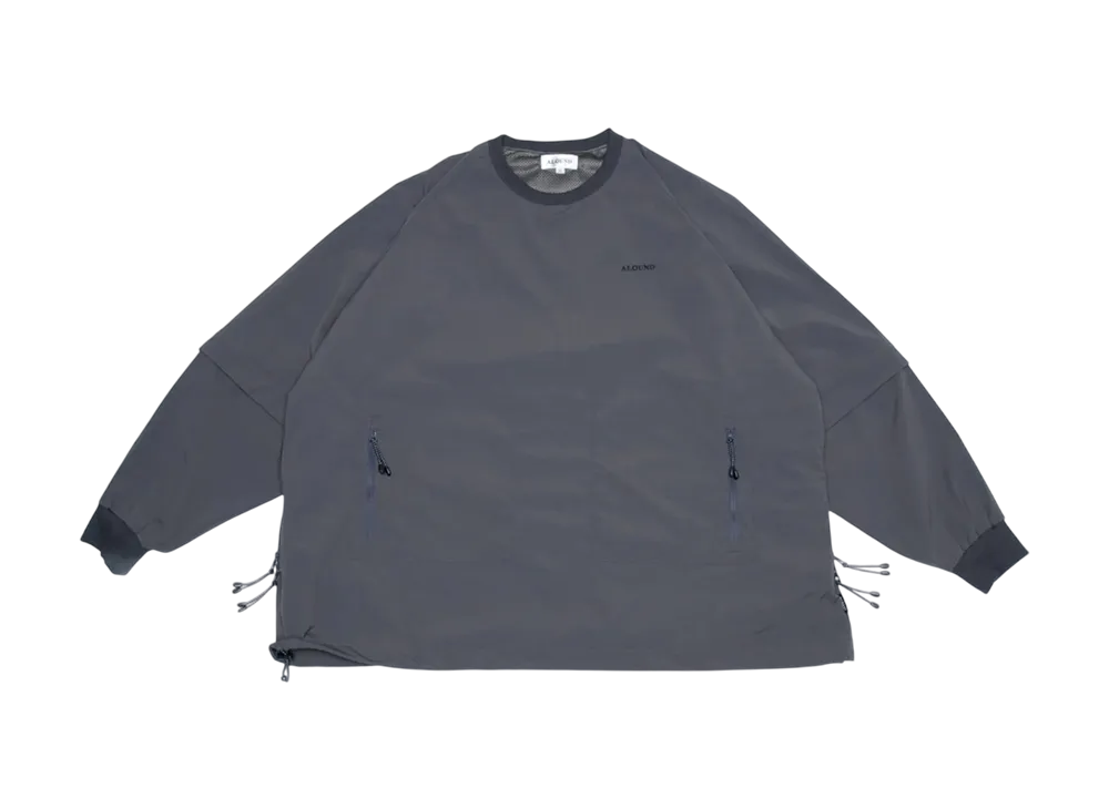ALOUND Wide Detachable Pullover "Charcoal Grey"