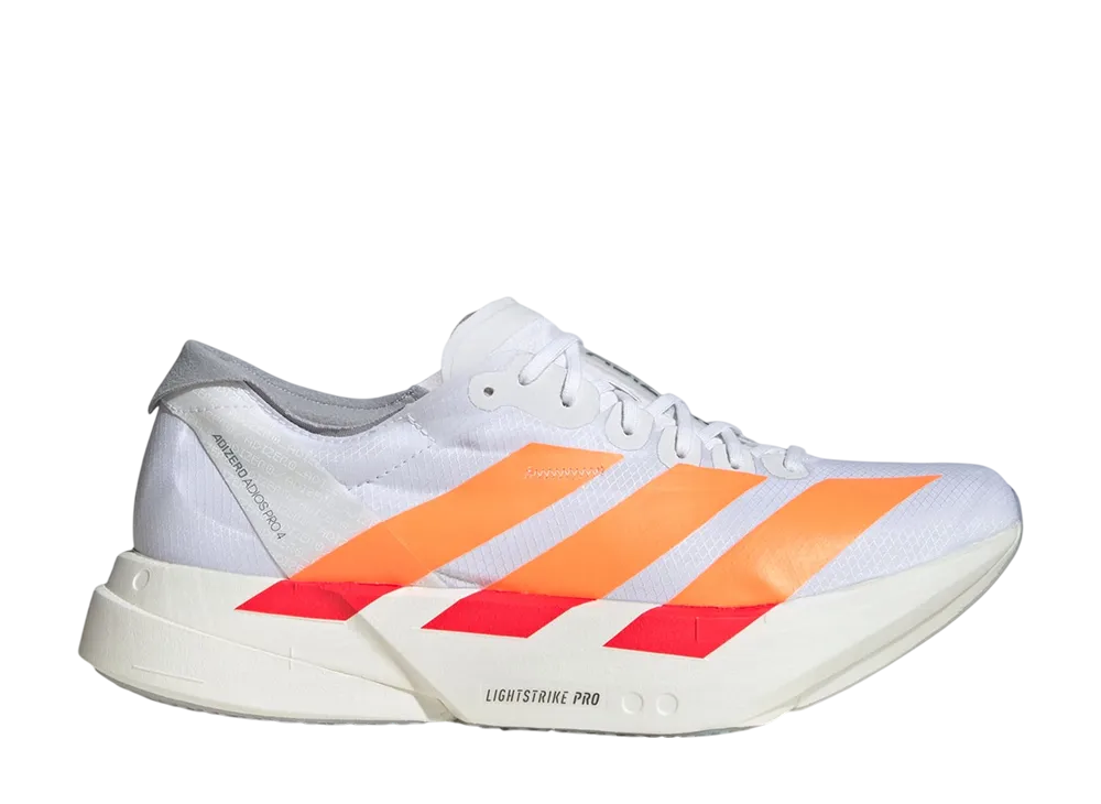 adidas Adizero Adios Pro 4 "Cloud White/Lucid Orange/Lucid Red"