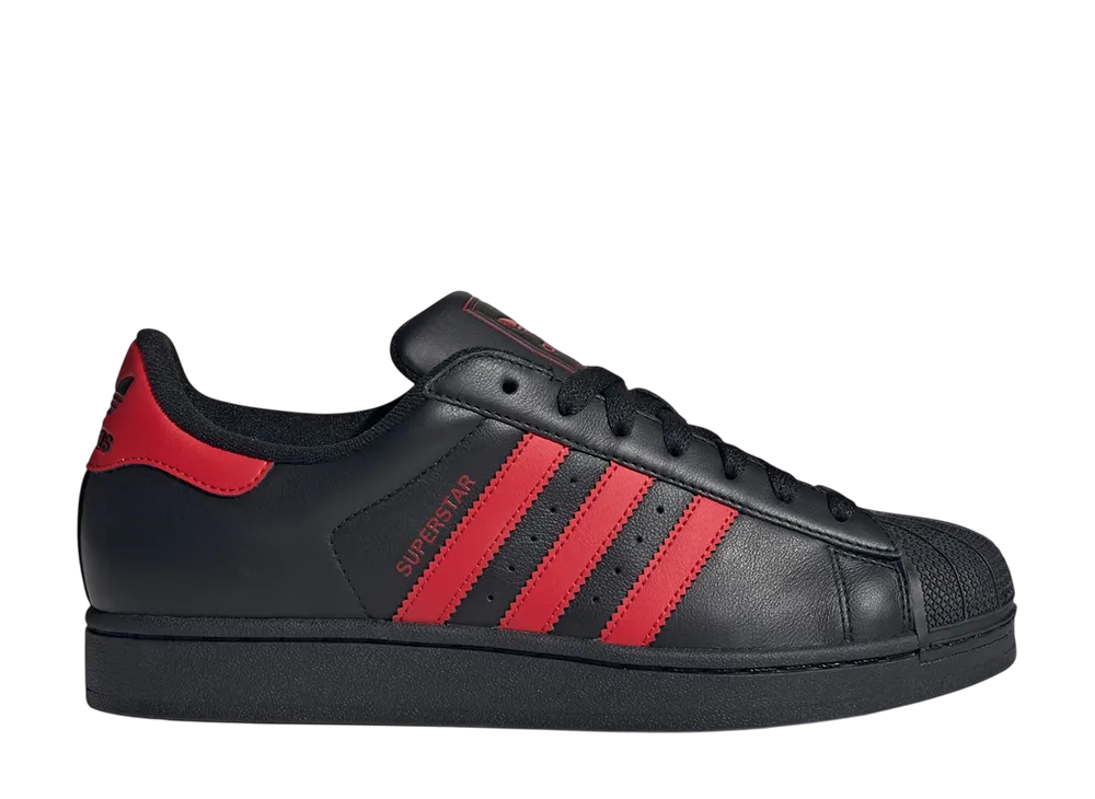アディダス スーパースター2 "コアブラック/ベタースカーレット/コアブラック"