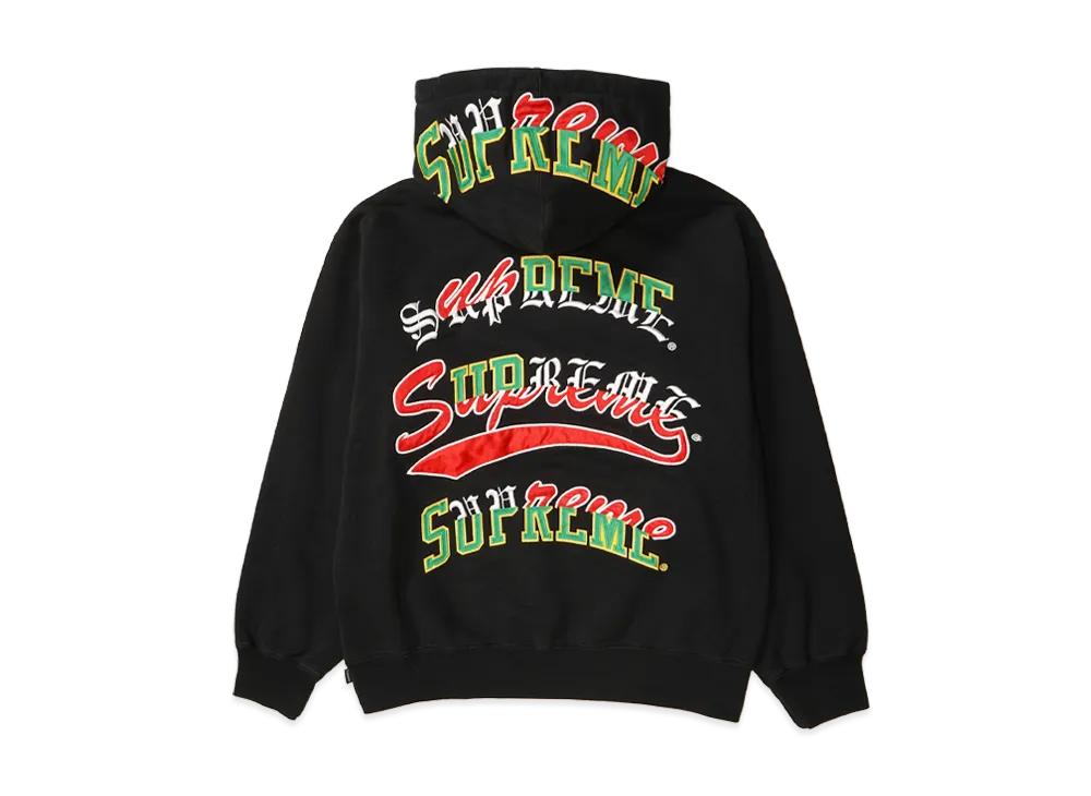 Supreme Multi Logos Hooded Sweatshirt "Black"