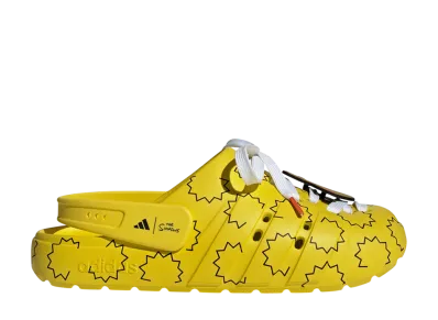 The Simpsons × adidas Adilette Clog "Yellow/Core Black/Yellow"