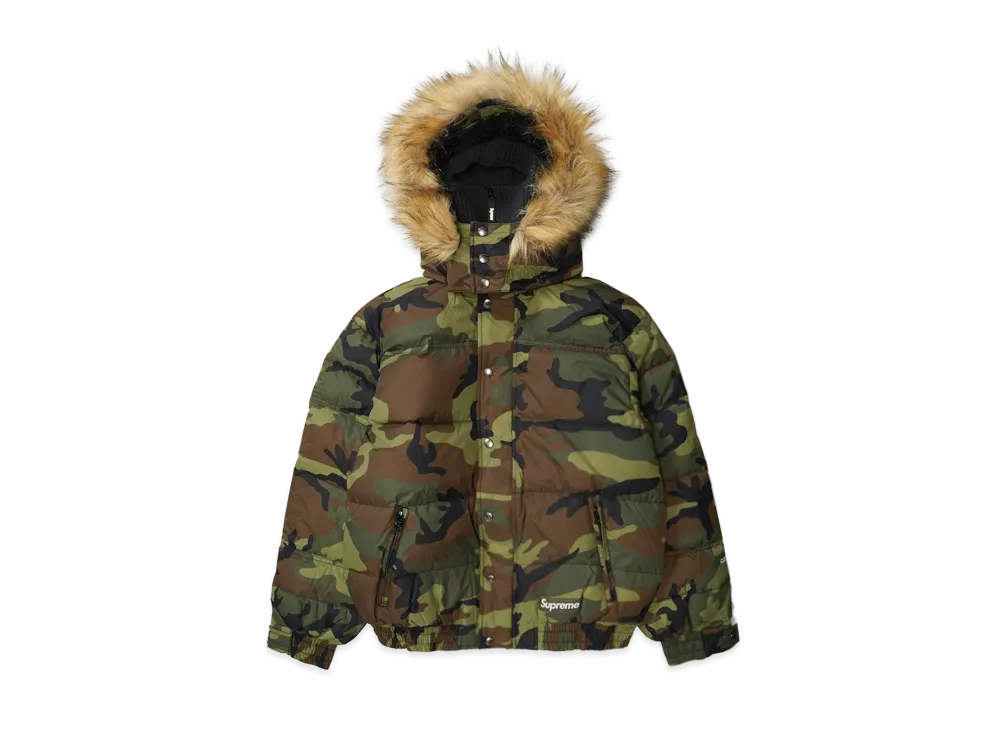 Supreme Facemask 700-Fill Down Puffer Jacket "Woodland Camo"
