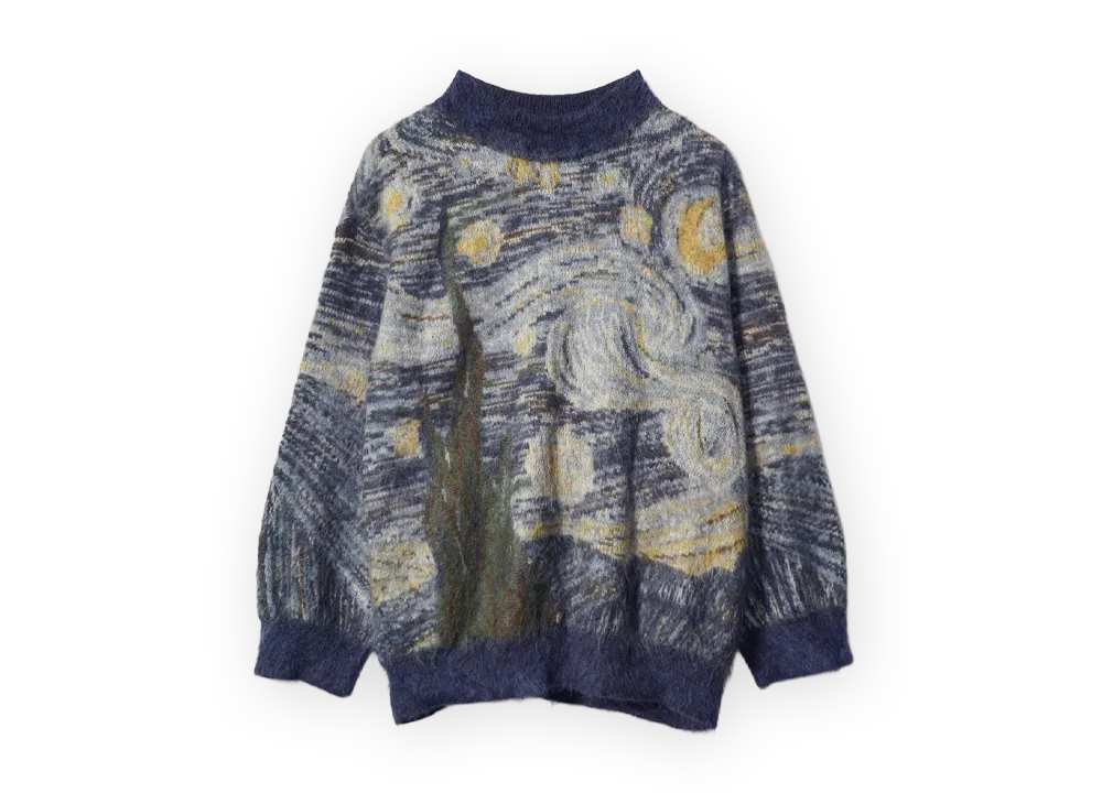 Kota Gushiken The Starrish Night Mohair Knit "Navy/Multi"