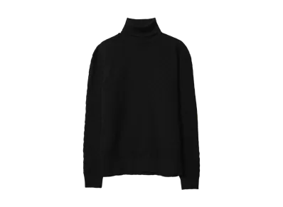 PRADA Nylon High Neck Knit "Black"