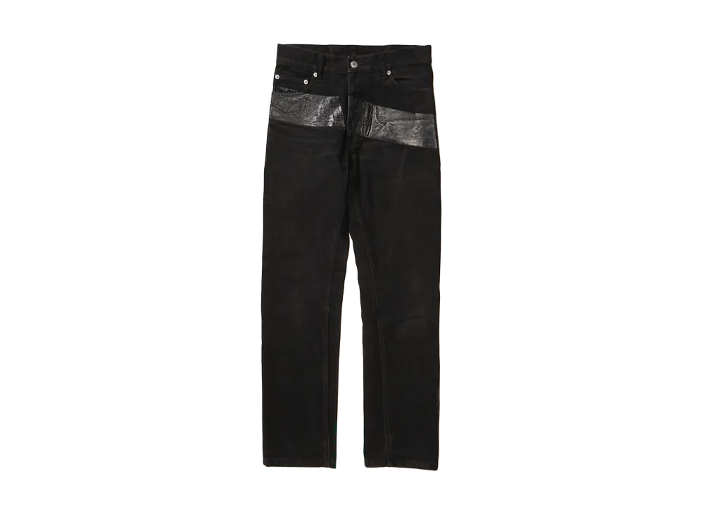 HELMUT LANG 1997 Rubber Stripe Denim "Black"