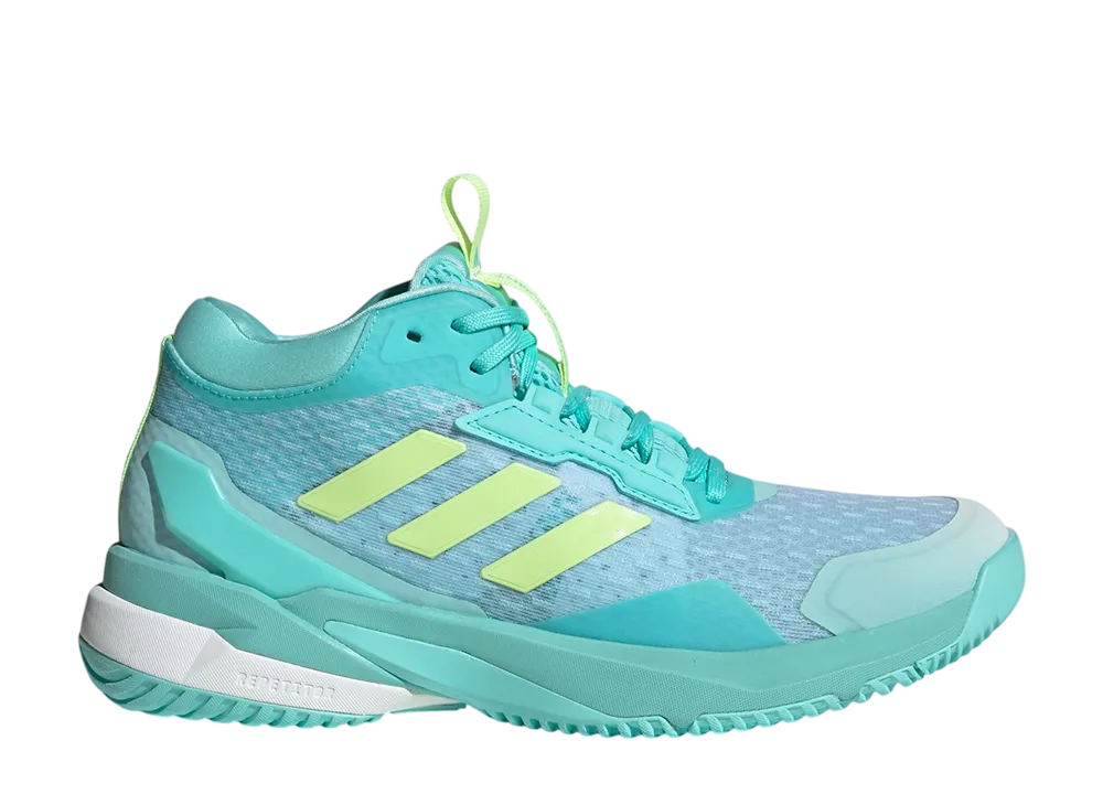 アディダス ウィメンズ クレイジーフライト6 ミッド インドア "フレッシュアクア/ハイレゾイエロー/クラウドホワイト"