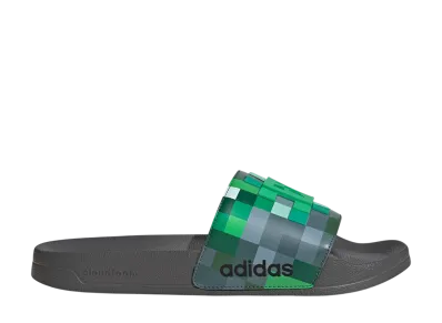 Minecraft × adidas Adilette Shower Slides "Creeper"