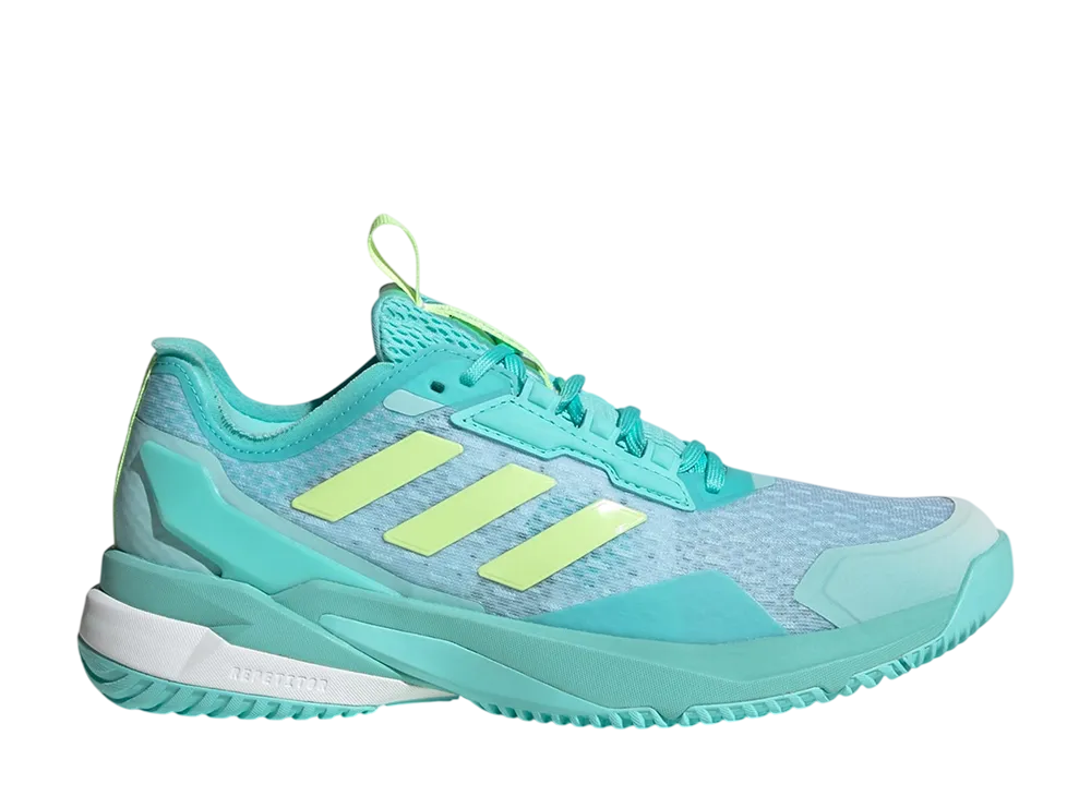 アディダス ウィメンズ クレイジーフライト6 インドア "フラッシュアクア/ハイレゾイエロー/クラウドホワイト"