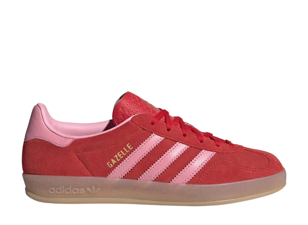 アディダス ウィメンズ ガゼル インドア "ベタースカーレット/ライトピンク/ガム"