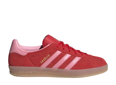 adidas Women's Gazelle Indoor "Better Scarlet/Light Pink/Gum"