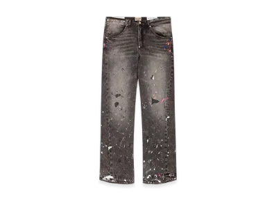 GALLERY DEPT. Zip Denim "Black w/ paint"
