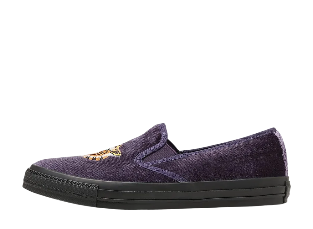 コンバース オールスター カンフー スリップオン "ロイヤルパープル/ブラック"