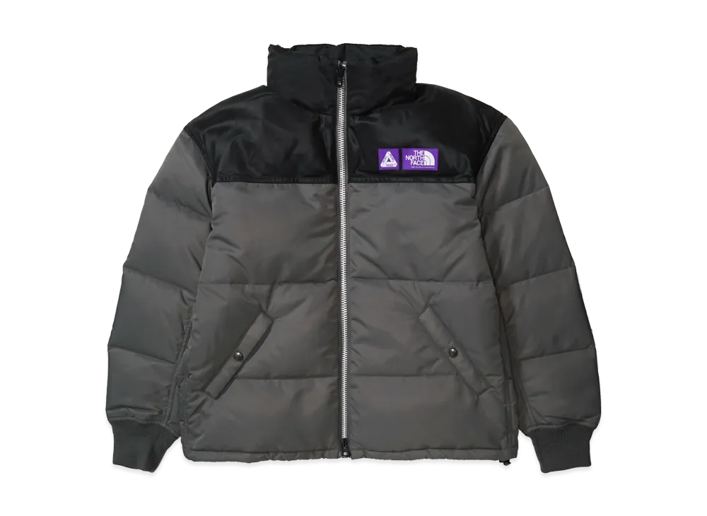 PALACE x The North Face Purple Label WINDSTOPPER Field Down Jacket "Asphalt Gray"