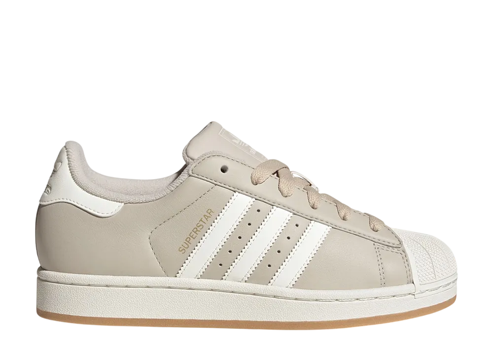 アディダス ウィメンズ スーパースター2 "ベージュ/オフホワイト/ゴールドメタリック"
