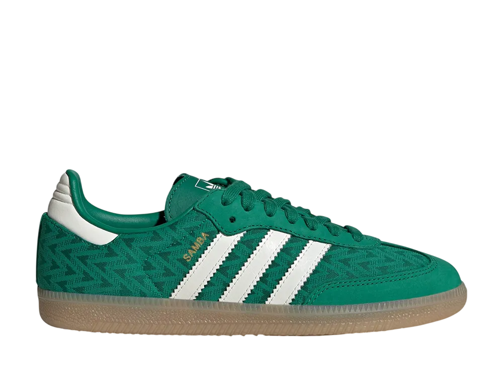 adidas Women's Samba OG "Bold Green/Off White/Gold Metallic"