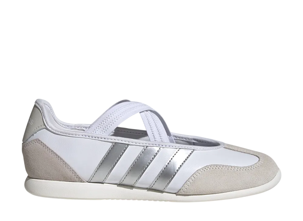 adidas Women's Barreda Mary Jane "Cloud White/Silver Metallic/Off White"