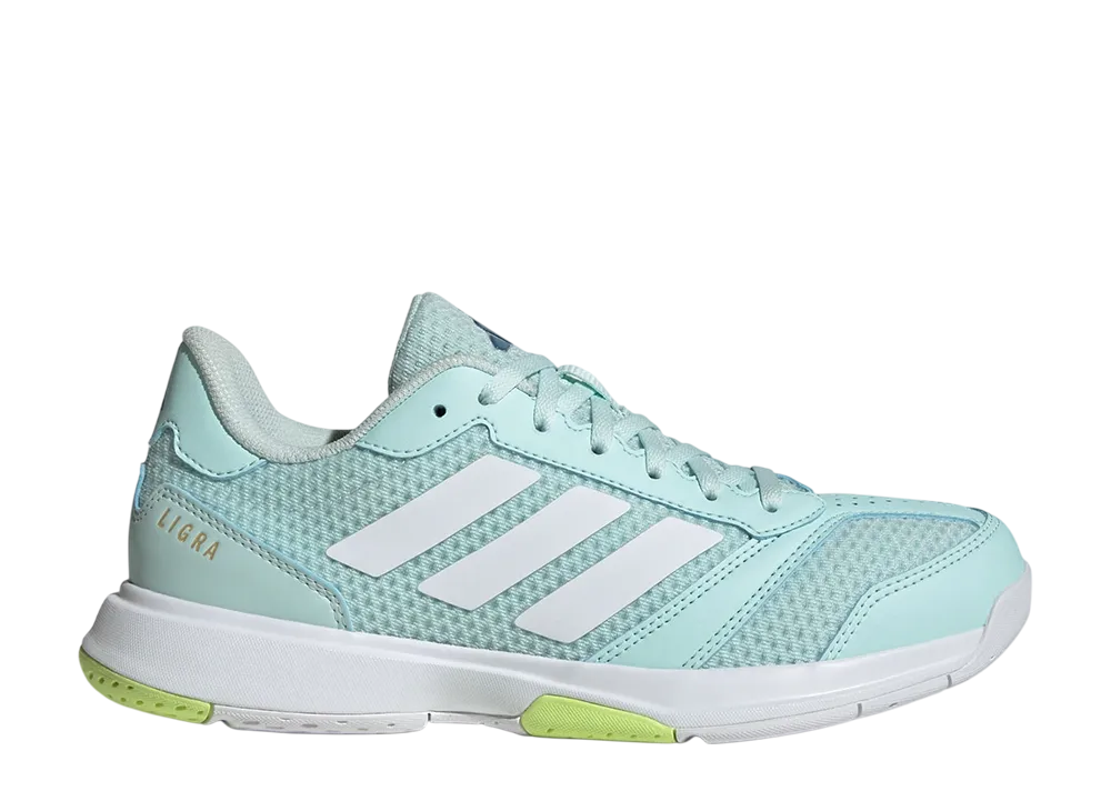 アディダス ウィメンズ リグラ8 インドア "ハローミント/クラウドホワイト/ハイレゾイエロー"