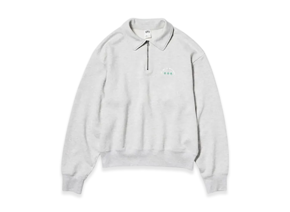 Uniqlo UT x POP MART Half-Zip Sweatshirt "Gray"