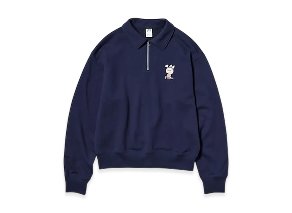 Uniqlo UT x POP MART Half-Zip Sweatshirt "Navy"