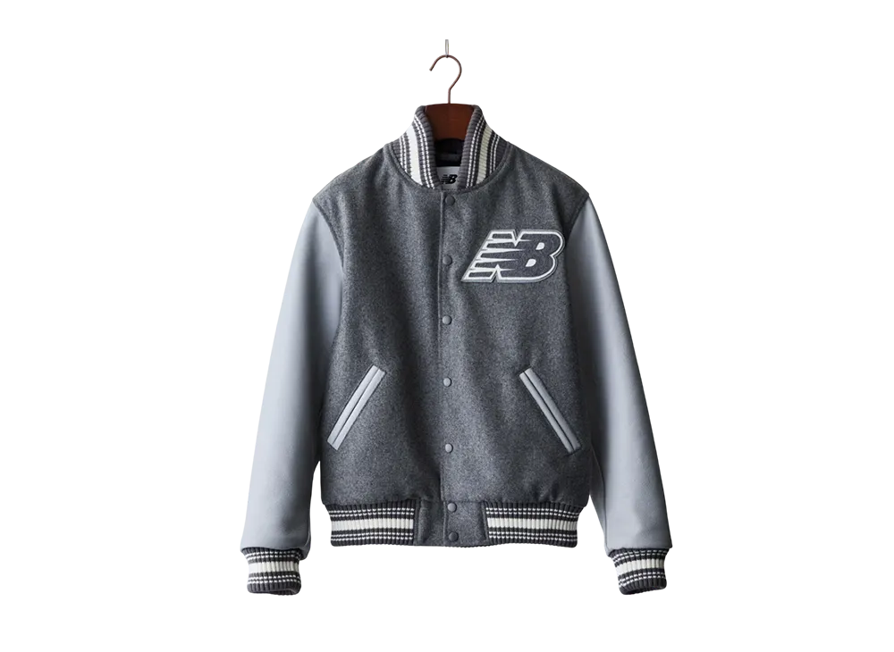 New Balance Made in U.S.A. Premium Varsity Jacket "Grey"