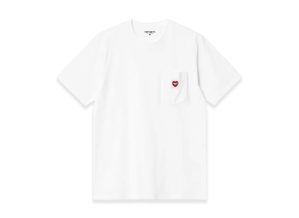 Carhartt WIP S/S Pocket Heart T-Shirt "White/Red"