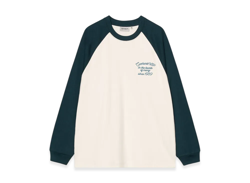 Carhartt WIP L/S Alston T-Shirt "Wax/Deep Lagoon"