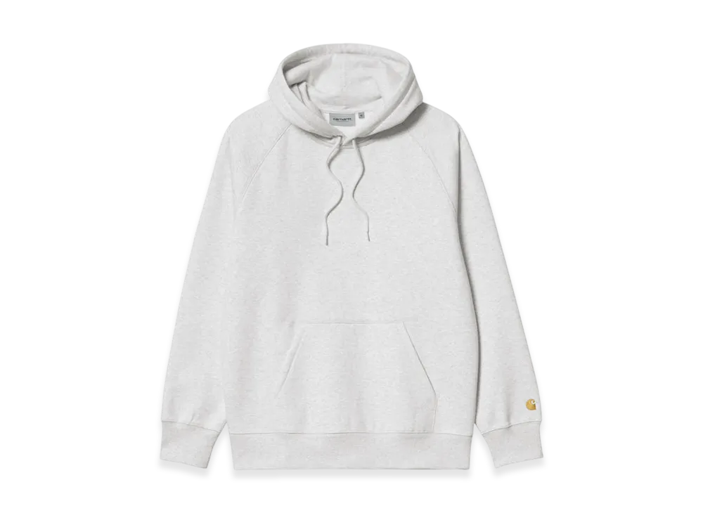 Carhartt WIP Hooded Chase Sweat "Ash Heather/Gold"