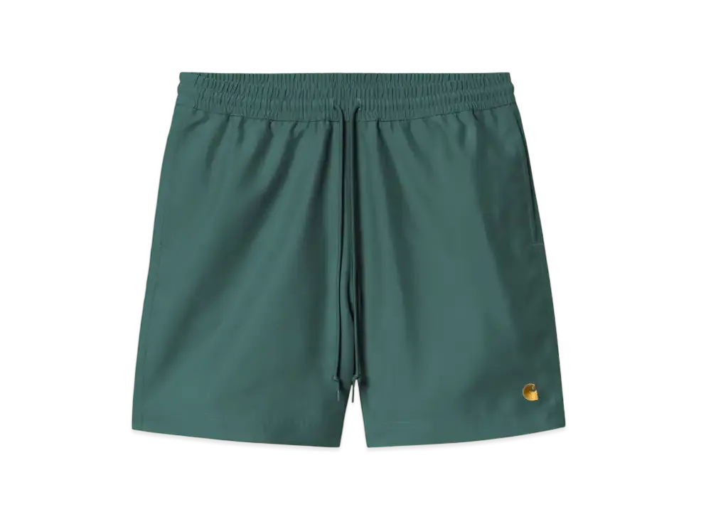 Carhartt WIP Chase Swim Trunks "Rainforest/Gold"