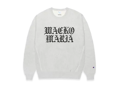 WACKO MARIA x Champion Reverse Weave Crew Neck Sweat Shirt "Silver Gray"