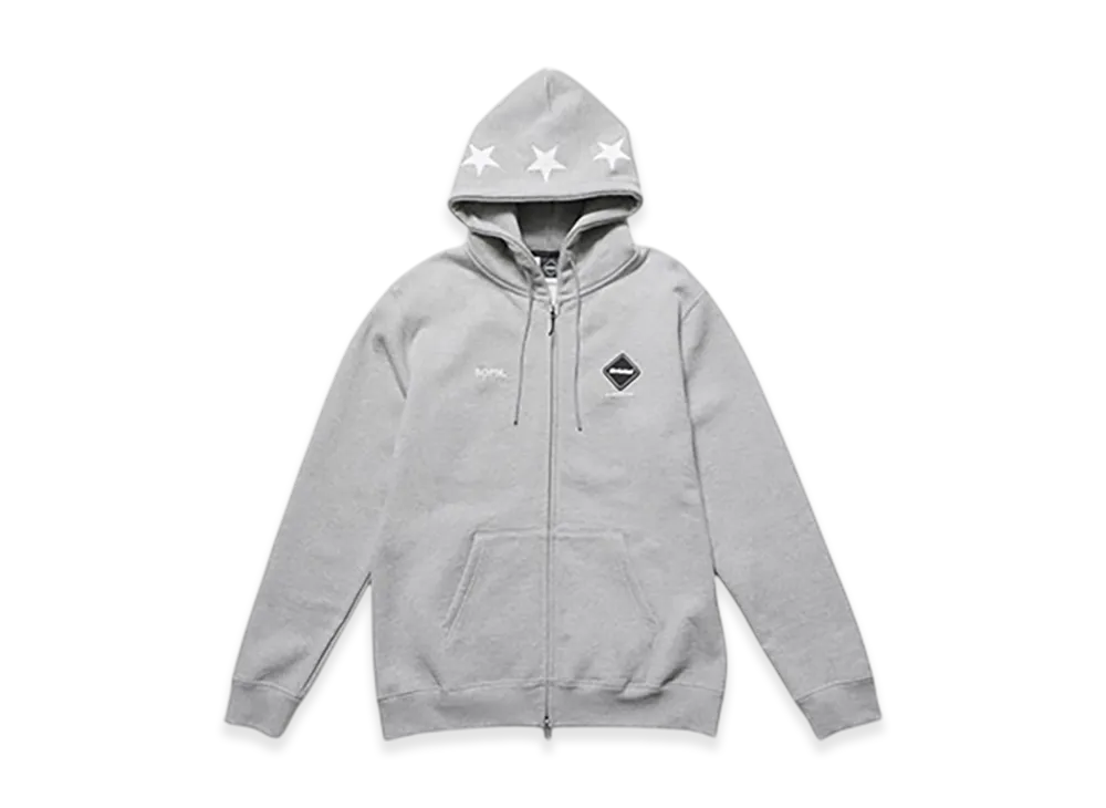 F.C.Real Bristol 5-Star Zip-Up Sweat Hoodie "Gray"
