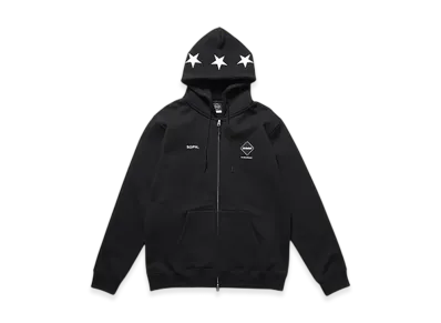F.C.Real Bristol 5-Star Zip-Up Sweat Hoodie "Black"
