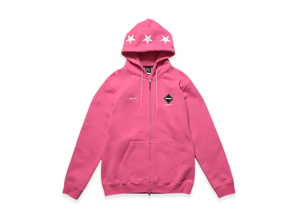 F.C.Real Bristol 5-Star Zip-Up Sweat Hoodie "Pink"