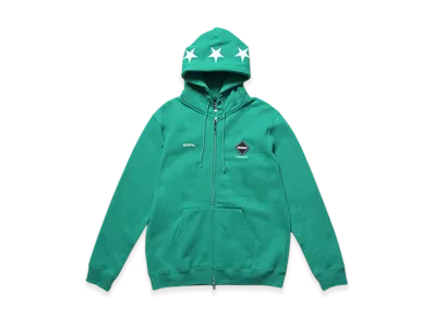 F.C.Real Bristol 5-Star Zip-Up Sweat Hoodie "Green"