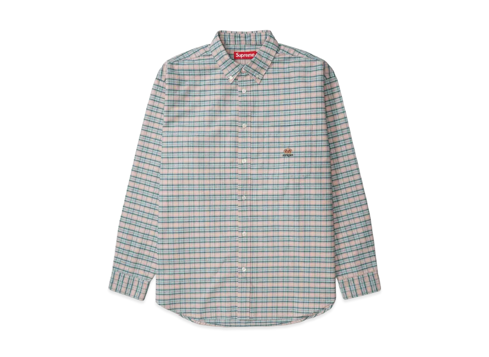 Supreme Loose Fit Flannel Oxford Shirt 