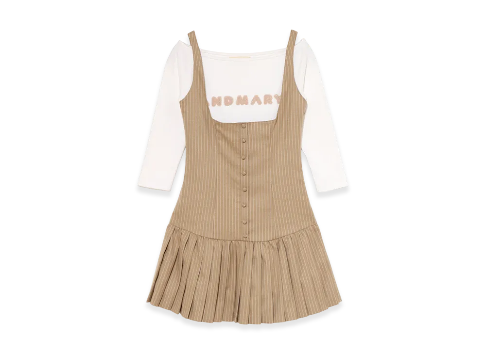 ANDMARY Jade Set Mini Dress "Beige"