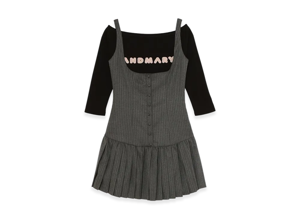 ANDMARY Jade Set Mini Dress "Gray"