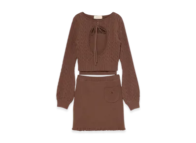 ANDMARY Emma Ribbon Set Up "Mocha Brown"