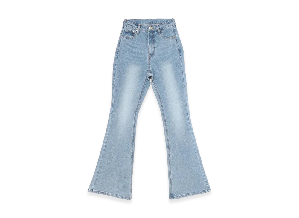 ANDMARY Mary Logo Flare Denim "Light Blue"