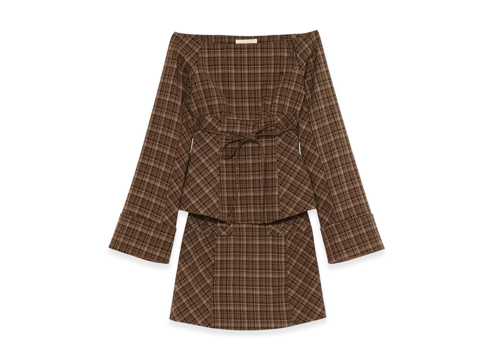 andmary Adel check set up M andmary Adel check set up Mの通販 by