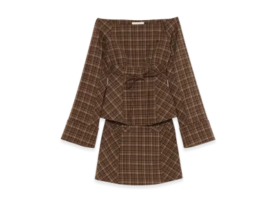 ANDMARY Adel Check Set Up "Brown"