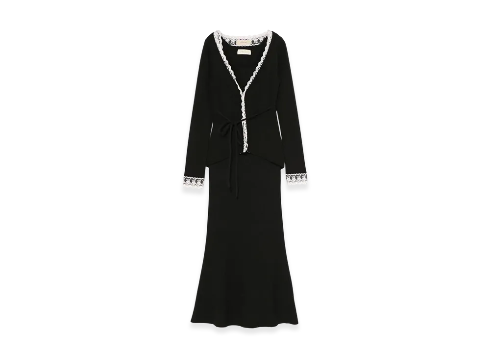 ANDMARY Dada Lace Set Dress "Black"