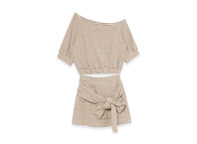 ANDMARY Connie Ribbon Set Up "Brown"