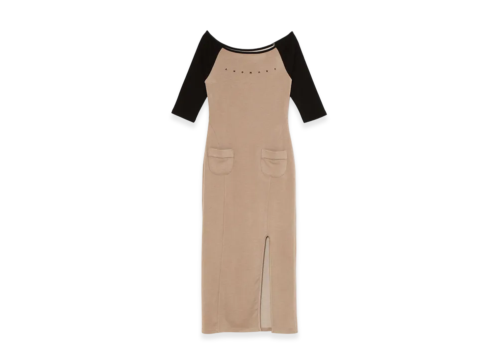 ANDMARY Mary Raglan Long Dress "Beige"