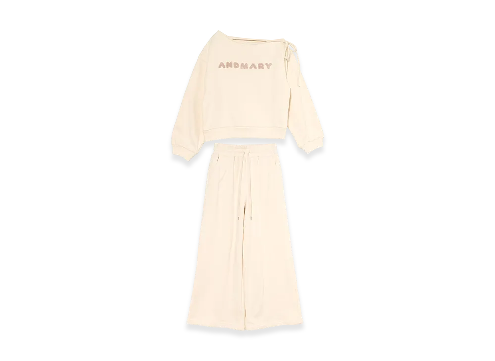 ANDMARY Mary Logo Loose Set Up "Ivory"