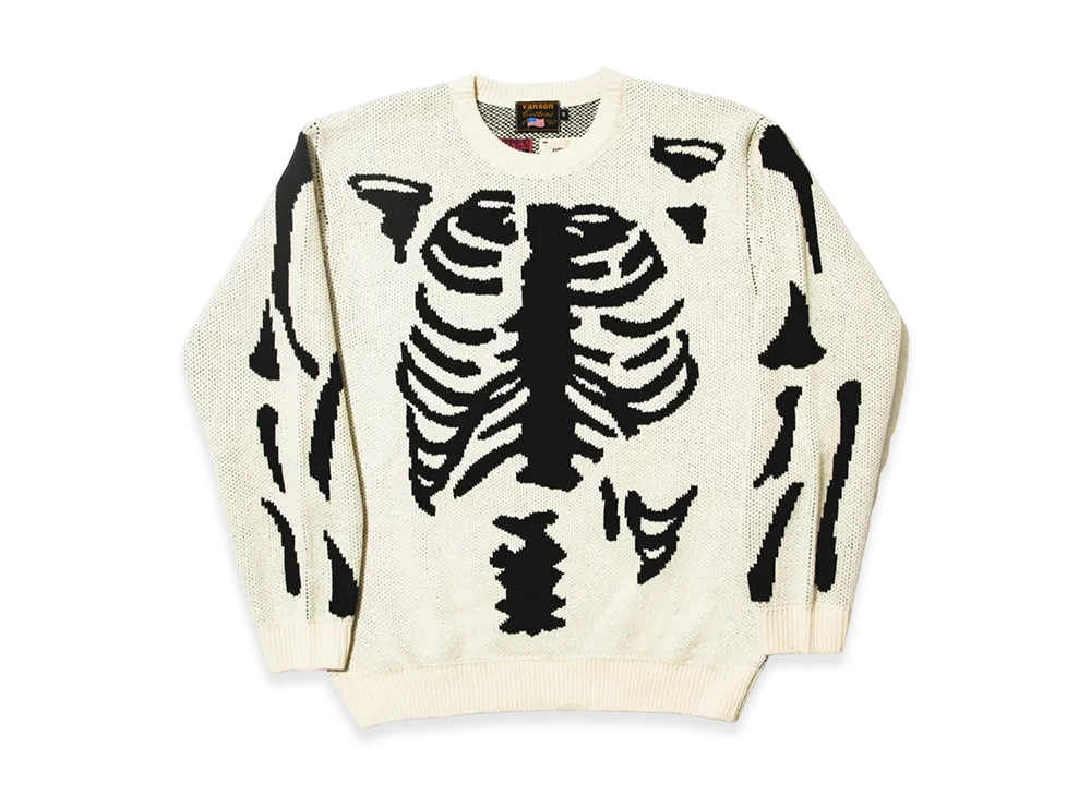 VANSON x TAPPEI x FUTURE ARCHIVE Crew Neck Knit "White"