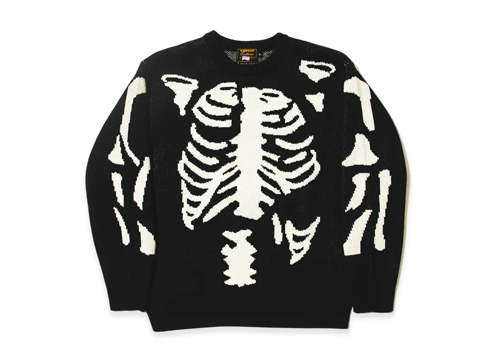 VANSON x TAPPEI x FUTURE ARCHIVE Crew Neck Knit "Black"