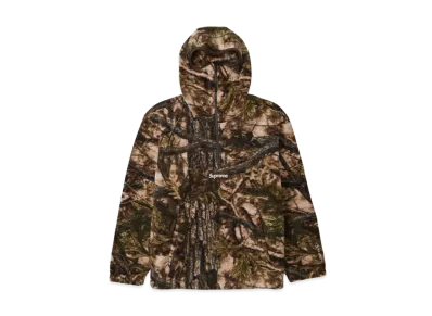 Supreme Polartec Face Mask Half Zip Hooded Sweatshirt "Tree Camo"